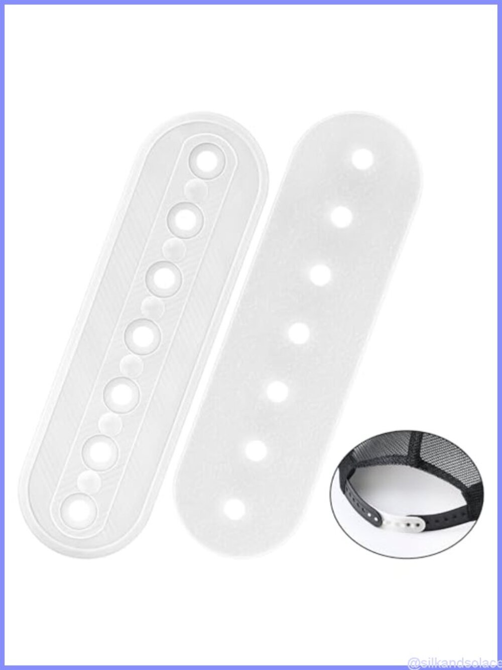 2 Pack Hat Size Extender 3D Printed Adjustable Half Size Cap Repair